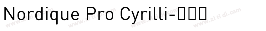 Nordique Pro Cyrilli字体转换